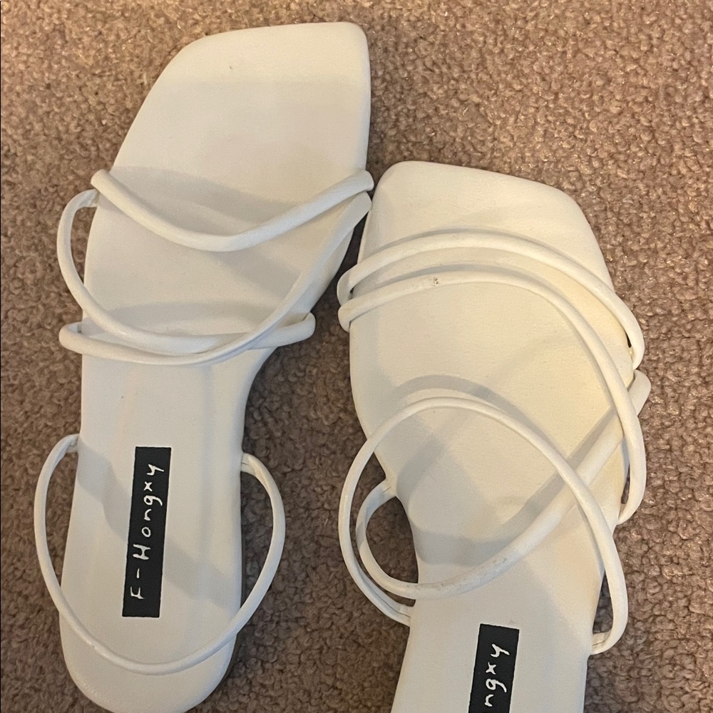 White Strappy Sandals